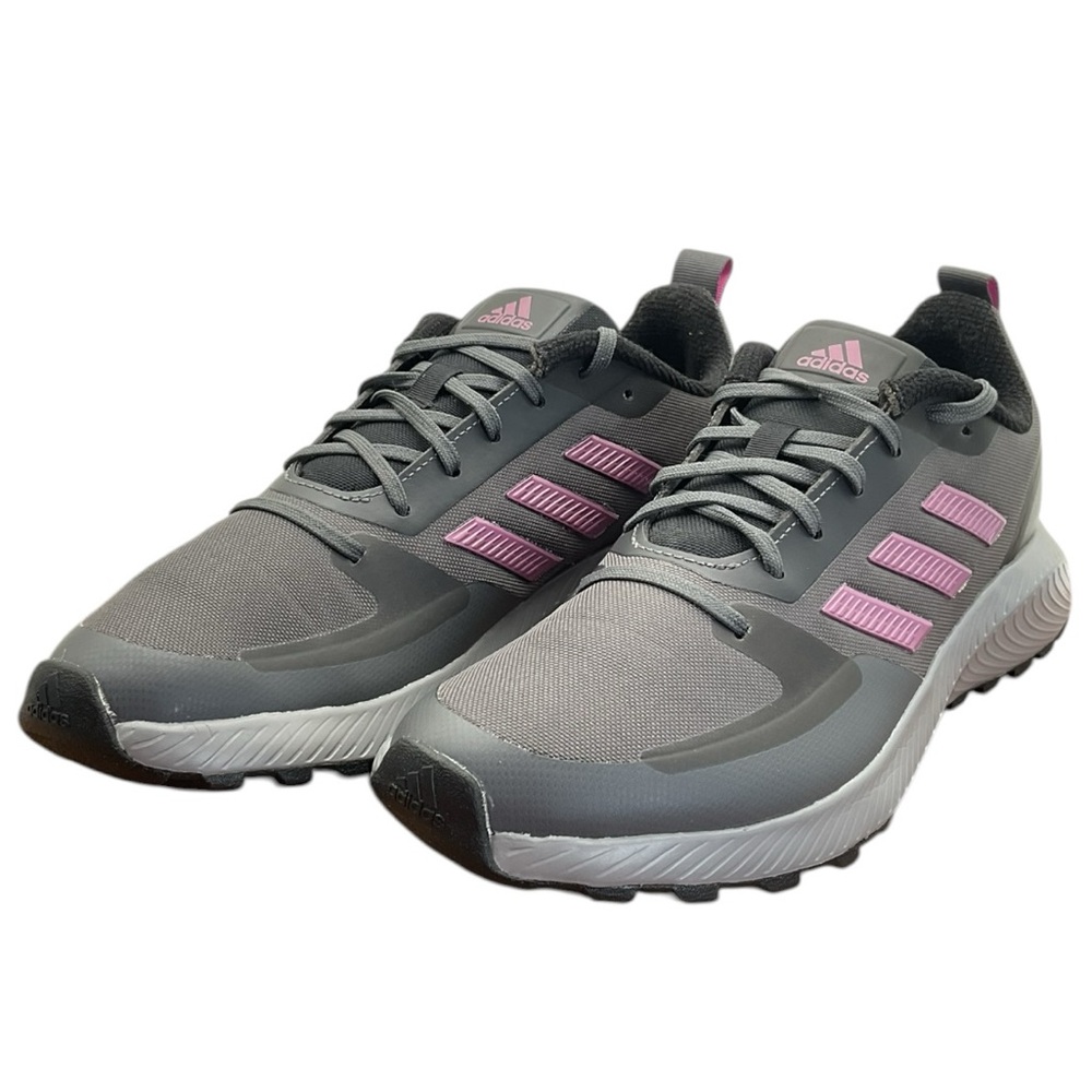 Adidas Runfalcon 2.0 TR women's running shoes grey and purple Size 10 M